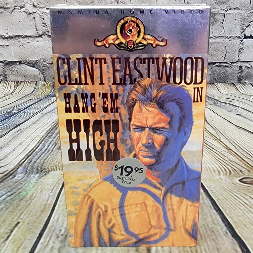 Hang 'Em High VHS Movie Clint Eastwood Western MGM 1988 Release Vintage Tape NEW
